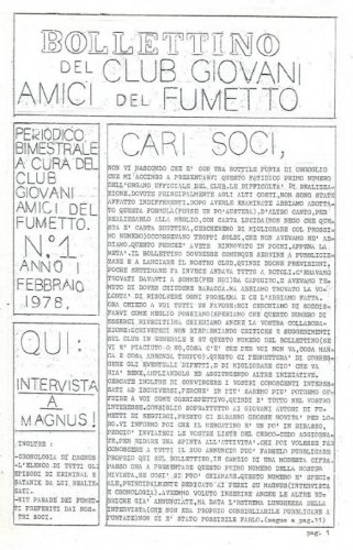 Bollettino del C.G.A.F. n. 1 - febbraio 1978