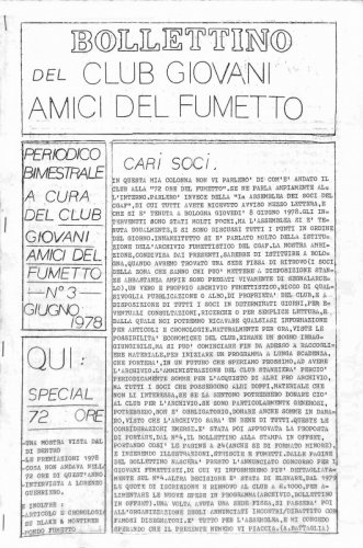 Bollettino del C.G.A.F. n. 3 - giugno 1978